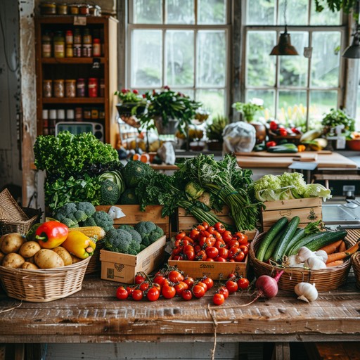 Fresh vegetables and wholesome ingredients